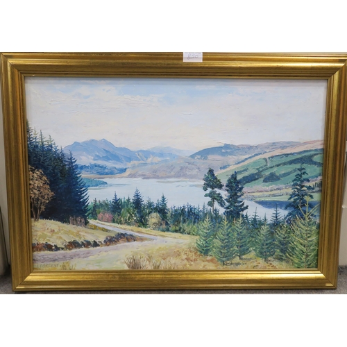 850 - ROBERT DICK Blanefield, signed, watercolour, 27 x 49cm and three others (4)