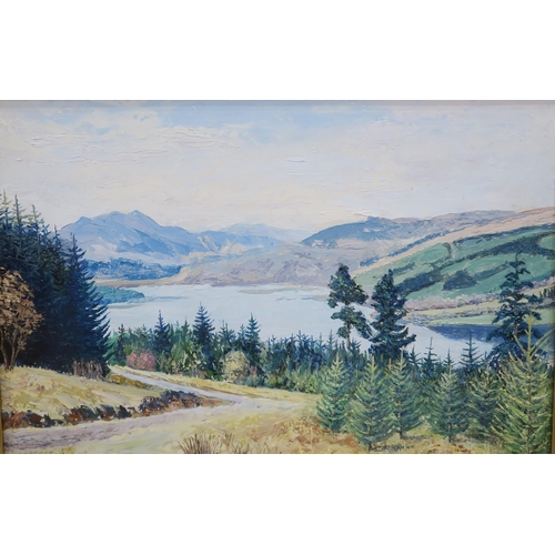 850 - ROBERT DICK Blanefield, signed, watercolour, 27 x 49cm and three others (4)