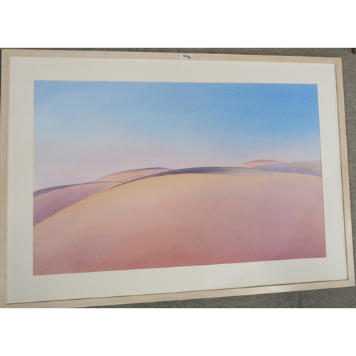 909 - <strong>JOHN TAYLOR (SCOTTISH CONTEMPORARY) </strong><br />EMPTY DESSERT<br />Watercolour, sign...