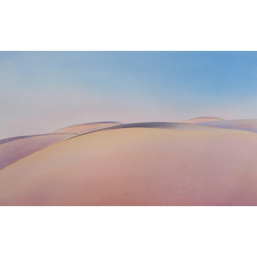 909 - <strong>JOHN TAYLOR (SCOTTISH CONTEMPORARY) </strong><br />EMPTY DESSERT<br />Watercolour, sign...