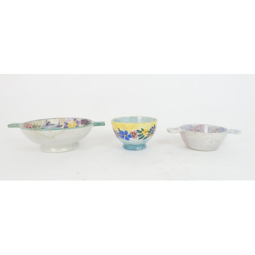 175 - MARY A RAMSAY (1896-1963) FOR STRATHYRE POTTERY A collection of pottery pieces including a rectangul... 