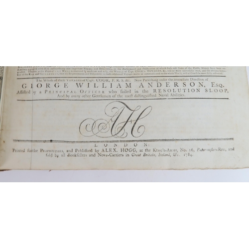 505 - ANDERSON, (GEORGE WILLIAM) VOYAGES AROUND THE WORLD undertaken by Captain Cook, published by ALEX HO... 