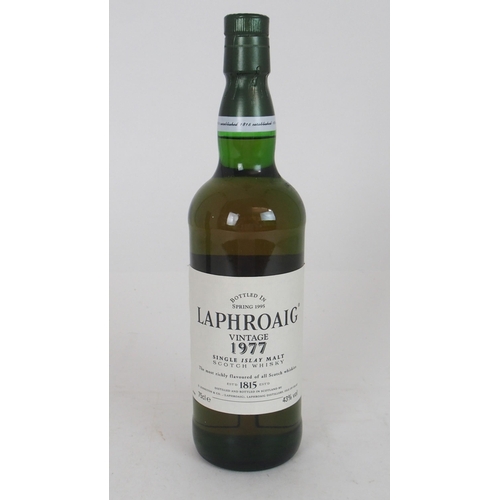 631 - LAPHROAIG VINTAGE 1977 SINGLE MALT WHISKY bottled in spring 1995