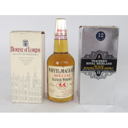 636 - HOUSE OF LORDS DELUXE BLENDED SCOTCH WHISKY, Teacher's Royal Highland Deluxe Blended Scotch Whisky a... 