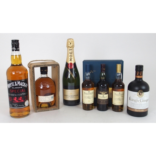 640 -  GLENROTHES SPEYSIDE SINGLE MALT WHISKYWhyte and MacKay Special Blended Scotch Whisky, King's Ginger... 