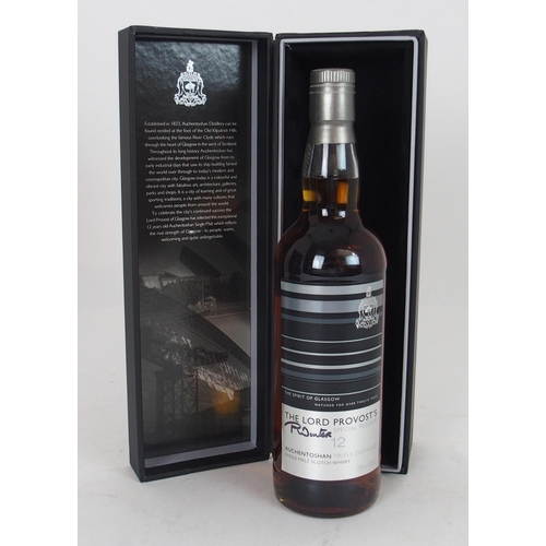 641 - WHISKY AUCHENTOSHANThe Lord Provost's Special Reserve aged 12 years, Glenfiddich Special Old Reserve... 