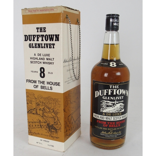 642 - WHISKY THE DUFFTOWN GLENLIVET 8 Year Old from the House of Bells