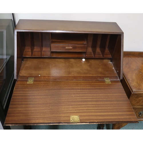 111 - A 20th century mahogany fall front writing bureau