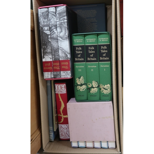 143 - A lot of six boxes of assorted hardback books (6)