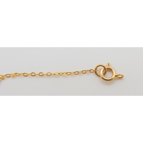 574 - An Italian 9ct gold baton and curb link bracelet, length 19.3cm, together with two further neck chai... 