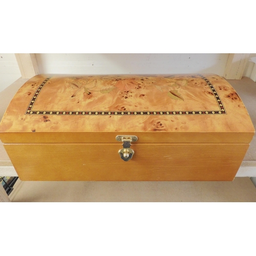 715 - A large collection of vintage and modern costume jewellery and silver in a decorative box