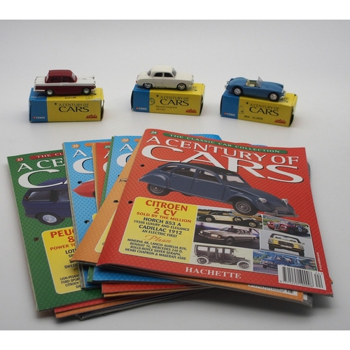 531 - Corgi model cars, A Century of Cars with Triumph Herald, Austin Healy, VW Beetle, Fiat X1/9 etc (38)