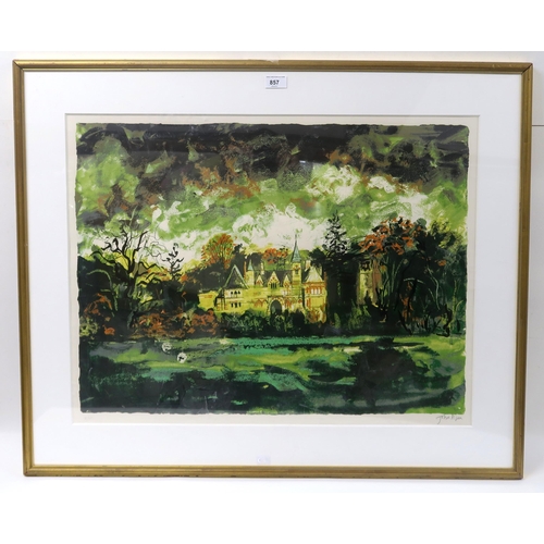 857 - JOHN PIPER (BRITISH 1903-1992)ETTINGTON PARK, 1977Screenprint, signed lower right, numbered (14/75),... 