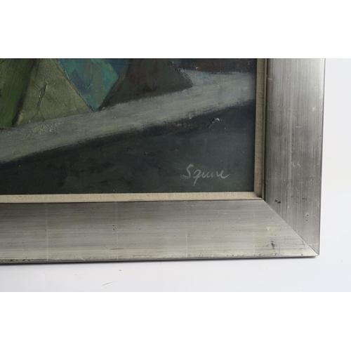 882 - GEOFFREY SQUIRE ARSA RSW RGI DFA (SCOTTISH 1923-2012) NORTH FROM STUDIO GSA Oil on panel, signed low... 