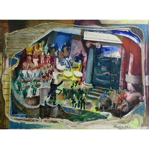 888 - WILLIAM CROSBIE RSA RGI (1915-1999)ORCHESTRAOil on board, signed lower right, 76 x 103cm (30 x 40.5