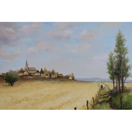 930 - MARCEL DYF (FRENCH 1899-1985)CHAMP DE BLE, ARZON, BRITTANYOil on canvas, signed lower right, 59 x 71... 