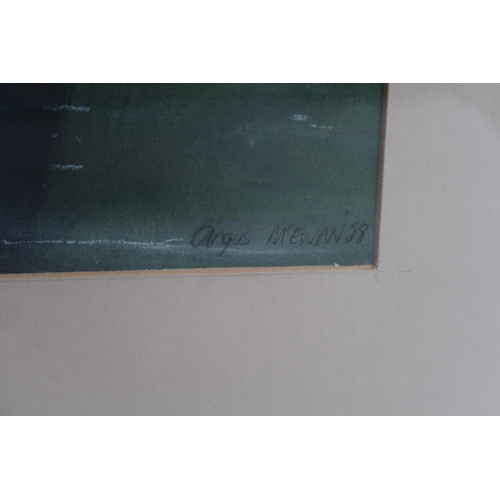 932 - ANGUS MCEWAN (SCOTTISH b.1963)A REFLECTIVE MOMENT Oil on board, signed lower right, 100 x 37cm (39.2... 