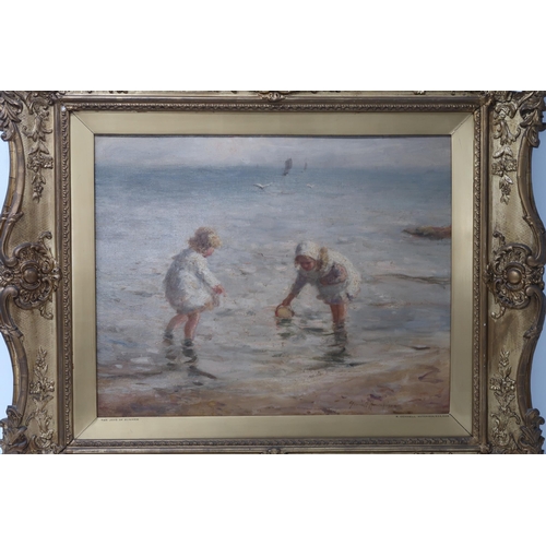 957 - ROBERT GEMMELL HUTCHISON RSA RBA ROI RSW (SCOTTISH 1855-1936)THE JOYS OF SUMMEROil on canvas, signed... 