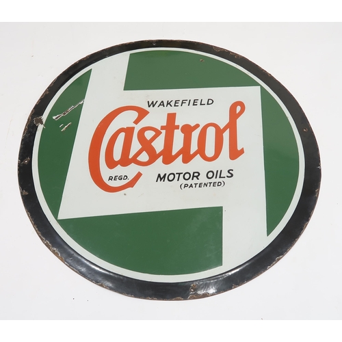 528 - AUTOMOBILIABP oil drum lid advertising sign together with an Esso Imperial Dealer oil drum lid adver... 