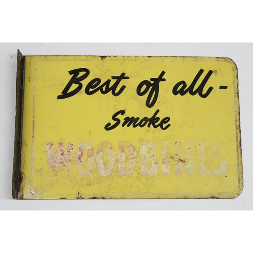 531 - WOODBINES THE BEST OF ALLEnamel Advertising Sign, double sided 53.5cm x 35cm