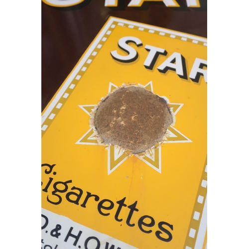 535 - WILL'S STAR CIGARETTESEnamel advertising sign 91cm x 41cm