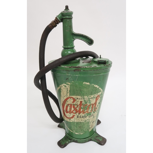 524 - AUTOMOBILIAA Castrol Gear Oil can with crank-driven pump