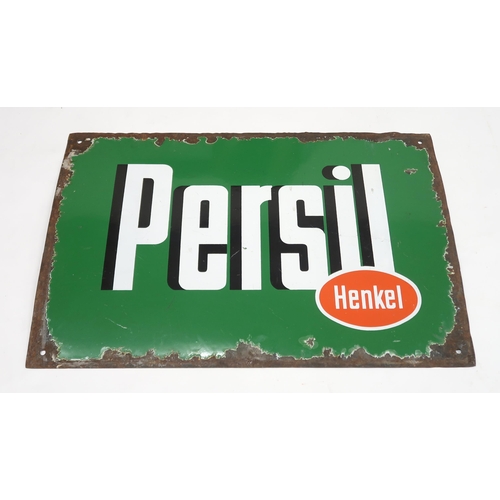 545 - PERSIL by HENKELEnamel advertising sign, 60cm x 40