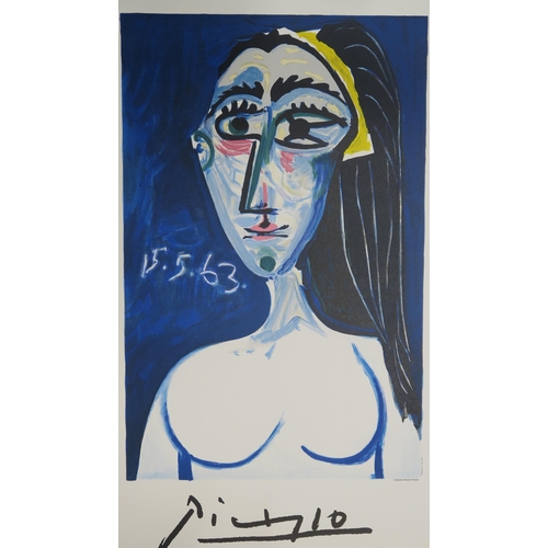 1003 - AFTER PABLO PICASSO (SPANISH 1881-1973)BUSTE DE FEMME NUE FACELimited Edition Lithograph on Papier d... 