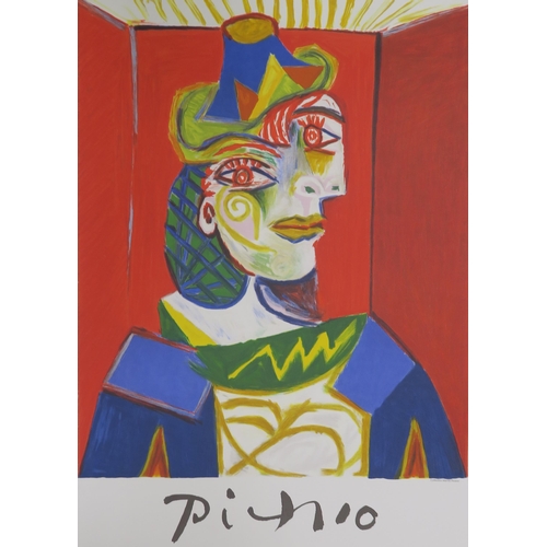 1004 - AFTER PABLO PICASSO (SPANISH 1881-1973)BUSTE DE FEMME Limited Edition Lithograph on Papier des Arche... 