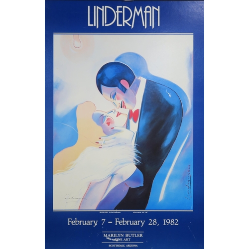 1021 - LINDERMAN EXHIBITION POSTERSLOW KISS, MARILYN BUTLER FINE ART Print multiple, signature in ink,... 