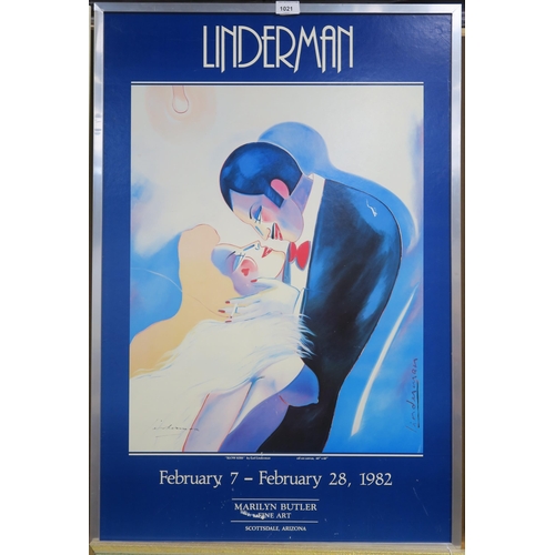 1021 - LINDERMAN EXHIBITION POSTERSLOW KISS, MARILYN BUTLER FINE ART Print multiple, signature in ink,... 