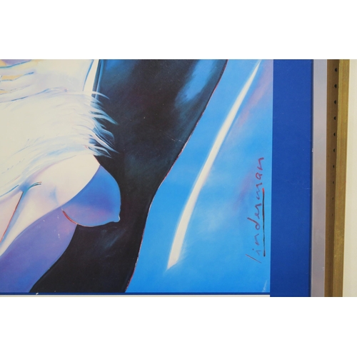 1021 - LINDERMAN EXHIBITION POSTERSLOW KISS, MARILYN BUTLER FINE ART Print multiple, signature in ink,... 