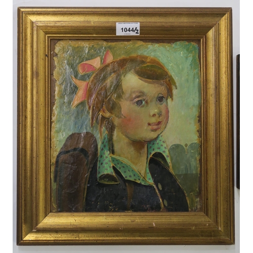 1044 - WILLIAM CROSBIE RSA RGI (1915-1999)OFF TO SCHOOL Oil on board, 28 x 24cm Title inscribed versoTogeth... 