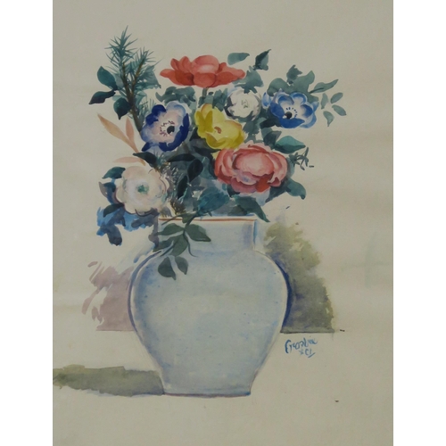 1054 - WILLIAM CROSBIE RSA RGI (1915-1999)STILL LIFE, FLOWERS IN POT Ink/pencil, signed lower left, 51... 