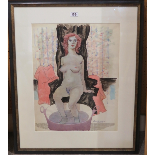 1057 - WILLIAM CROSBIE RSA RGI (1915-1999)QUEL LUXUS Watercolour, signed and inscribed lower right, 56... 