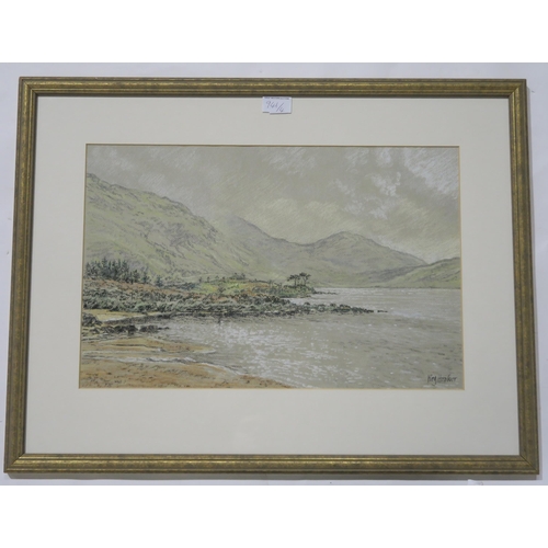 941 - JAMES HAMILTON GLASS Glengarry Castle, signed, watercolour, 28 x 36cm and three others (4)... 