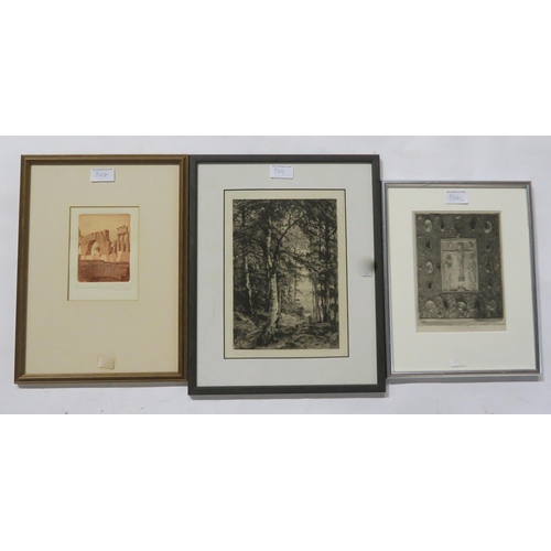 944 - JOHN KAY Gillespie brothers, Philanthropists, print, 8 x 11cm and six others (7)