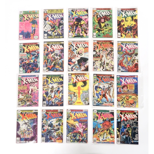 481 - A collection of Marvel X-men comics including; Uncanny X-men 106, 110-111, 114,116, 118-120, 123-129... 