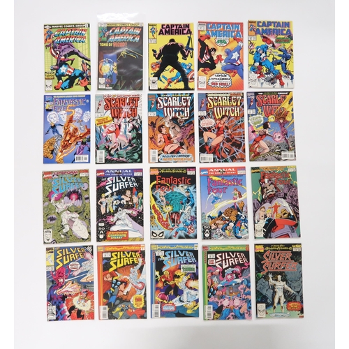 487 - A collection of Marvel comics including; Fantastic Four King-size Special 7-8, Marvel's Greatest Com... 