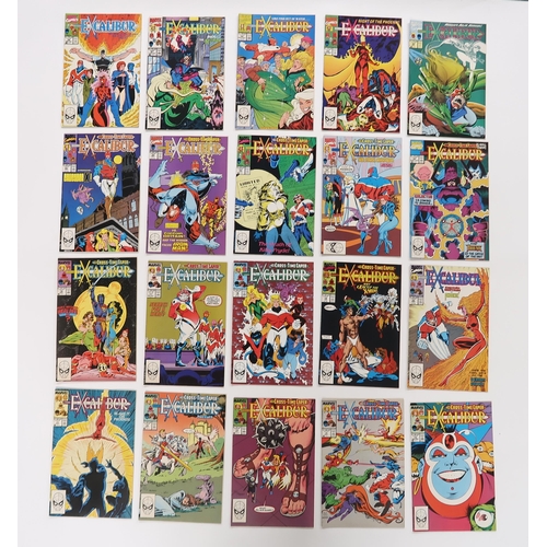489 - A collection of Marvel comics including; Excalibur 11-36, 44-63, 68, 70-71, 74-82,  96-97, 104, Exca... 