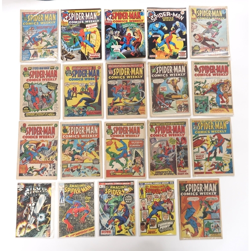 492 - A collection of Marvel comics including; The Silver Surfer (1982) 1, The Amazing Spider-man 100, 120... 