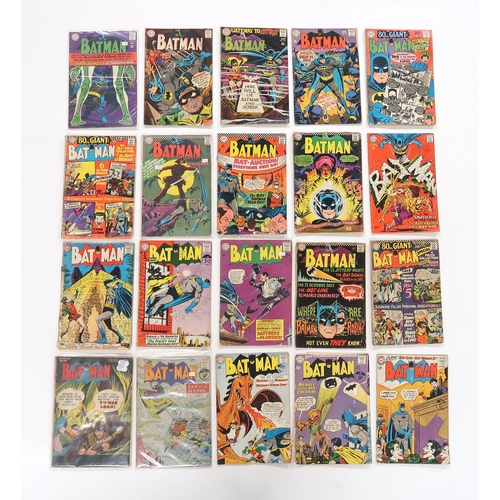 496 - A collection of DC comics including; Detective Comics Batman 282, 293, 312, 330-332, 342-343, 351, 3... 