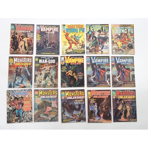 501 - A collection of comics and magazines including; Marvel Dracula Lives 2-4, 7, 11-15, 17-20, New Engli... 