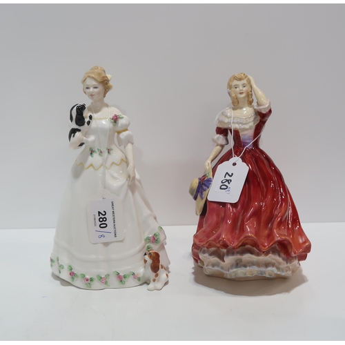 280 - A collection of figures including Royal Doulton Take me home, Christmas Carols, Happy Anniversary, C... 