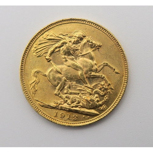 510 - A George V gold sovereign 1912