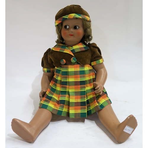 649A - A life-size celluloid doll with moving eyes