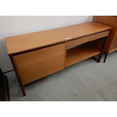 113 - Mid 20th century teak record stereo cabinet