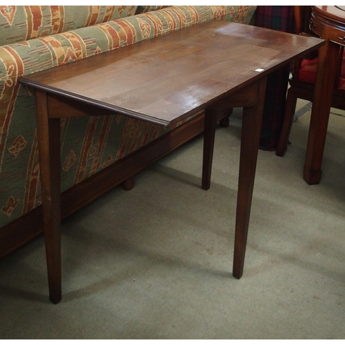 126 - A mid 20th century teak coffee table and a mahogany side table (2)