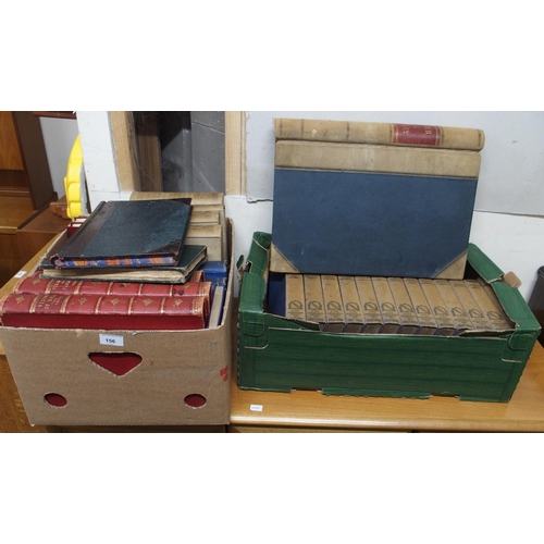 156 - A lot of two boxes of antiquarian books (2)