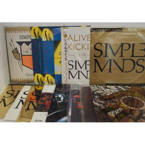 544E - SIMPLE MINDS vinyl records, an extensive collection with Celebrate 12